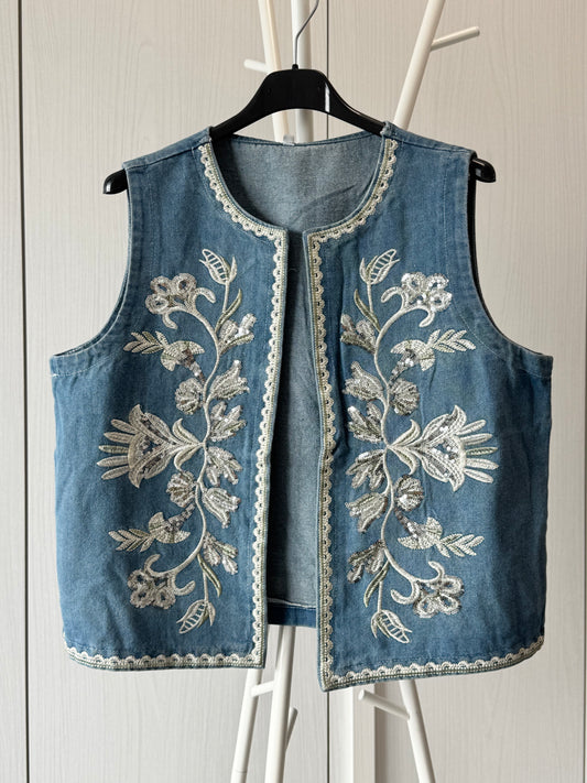 GILET DENIM “LUMIÈRE”