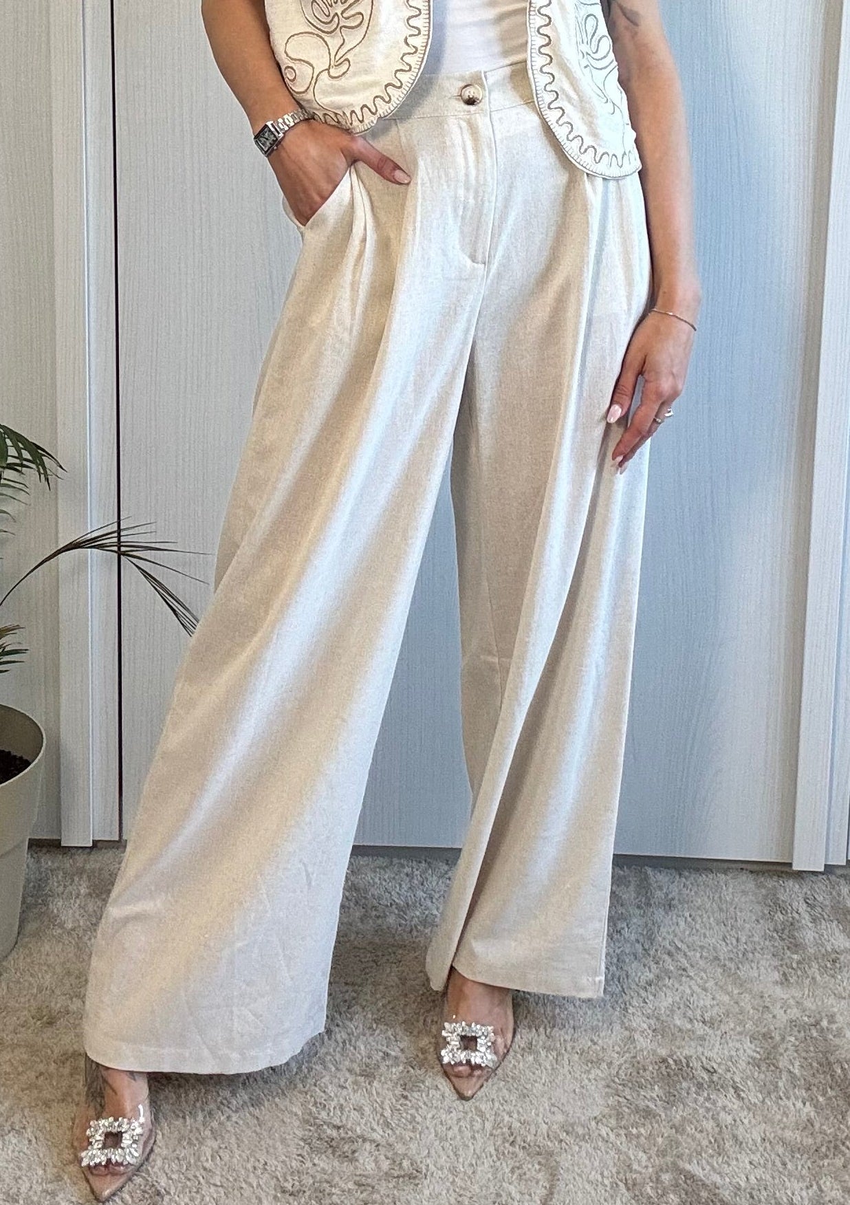 PANTALONE “ESSENTIAL LINEN”