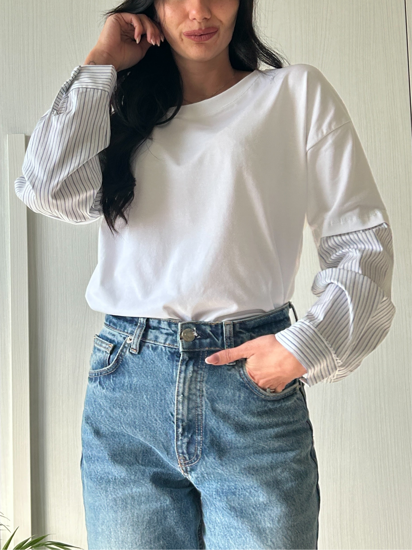 MAGLIA MANICA A CAMICIA