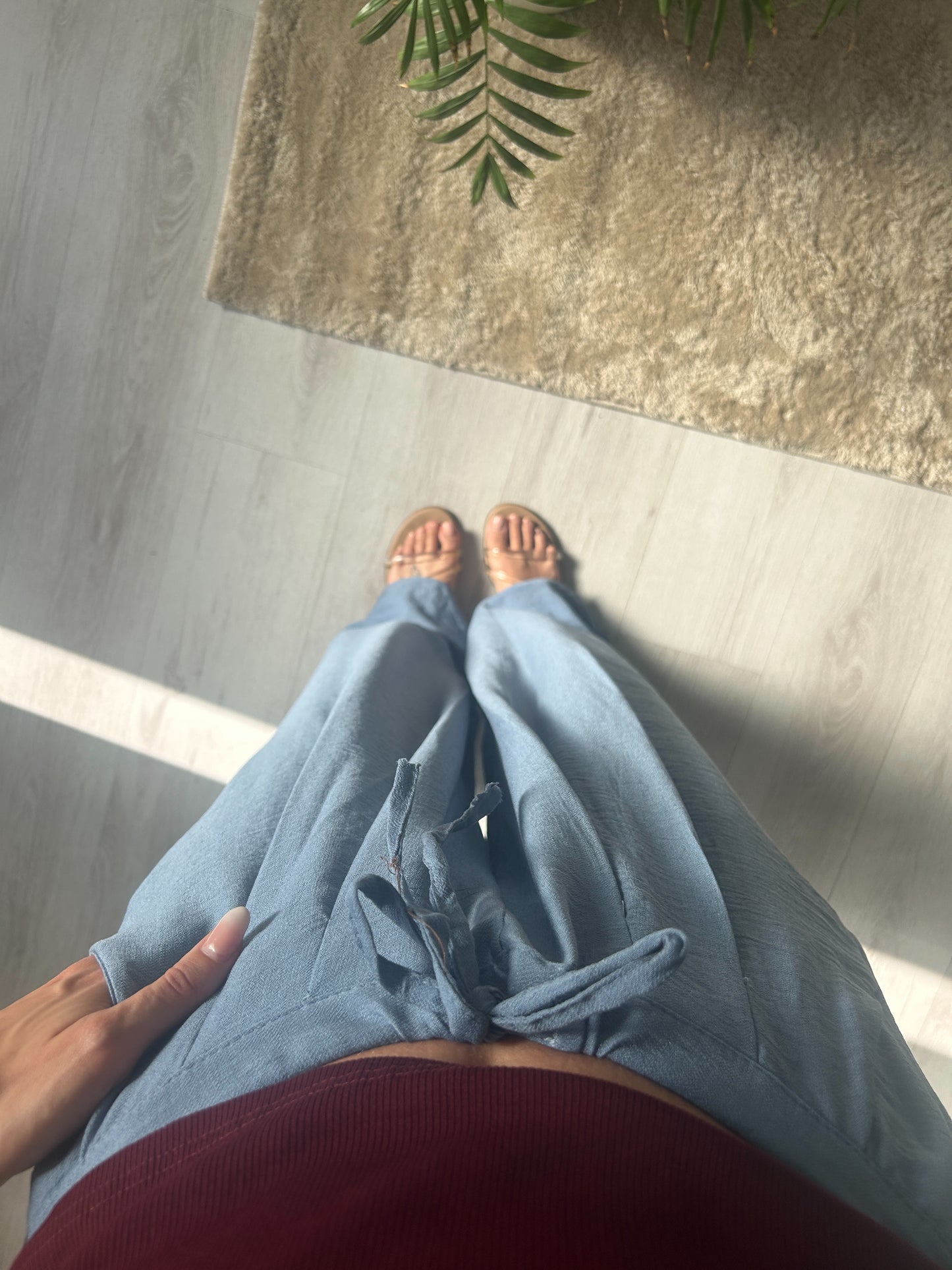 PANTALONE WIDELEG IN VISCOSA