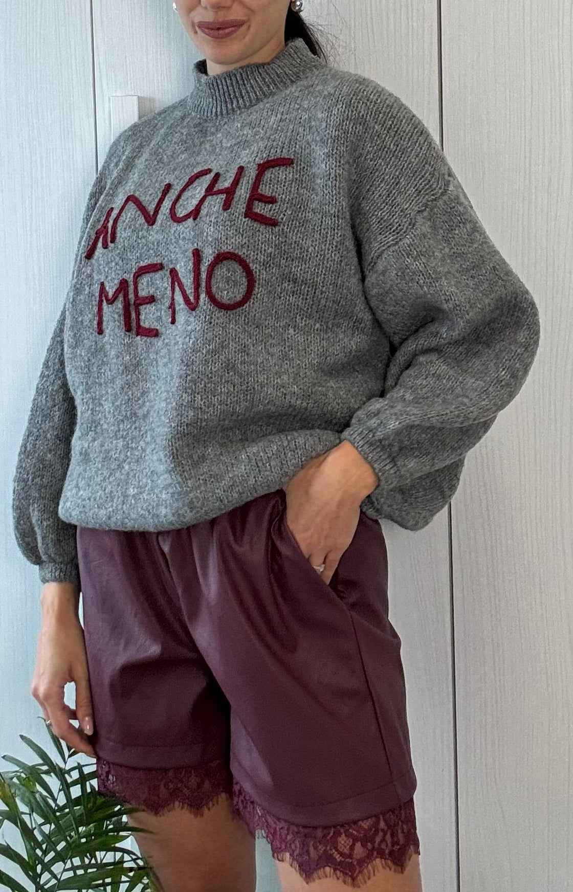 MAGLIONE “ANCHE MENO”