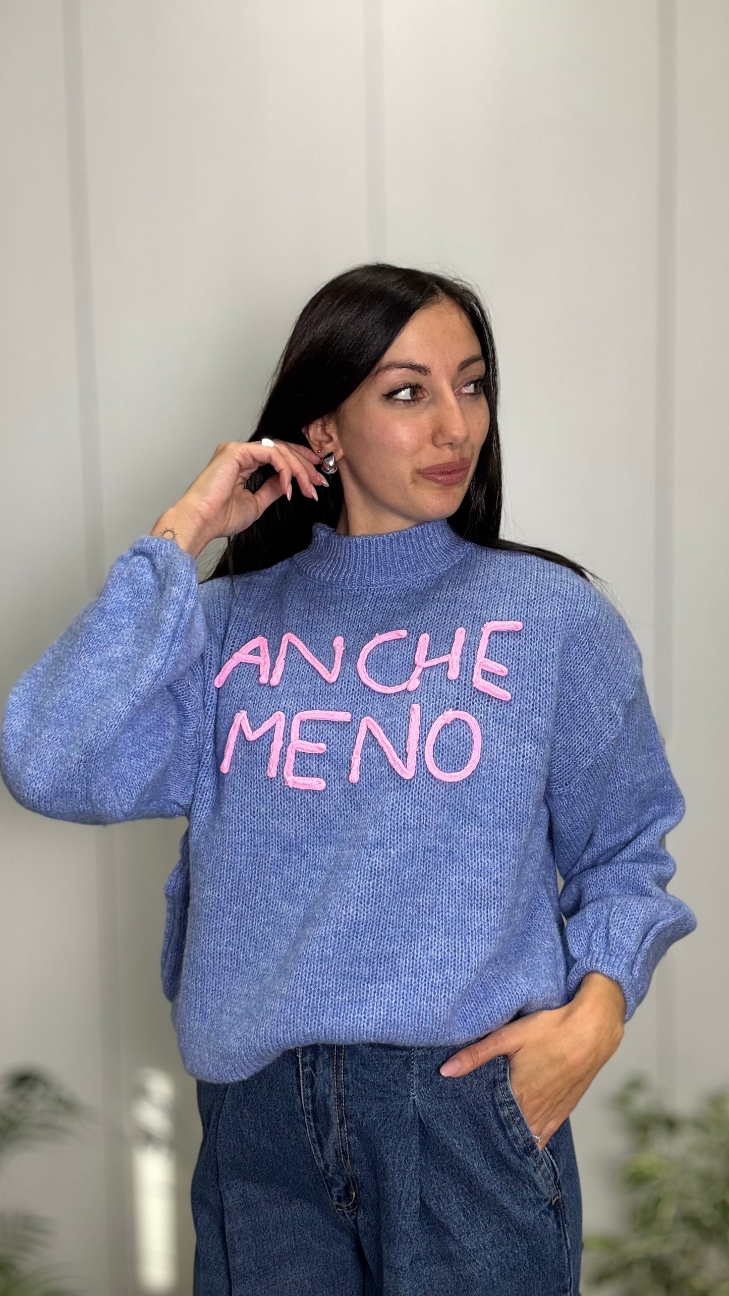 MAGLIONE “ANCHE MENO”