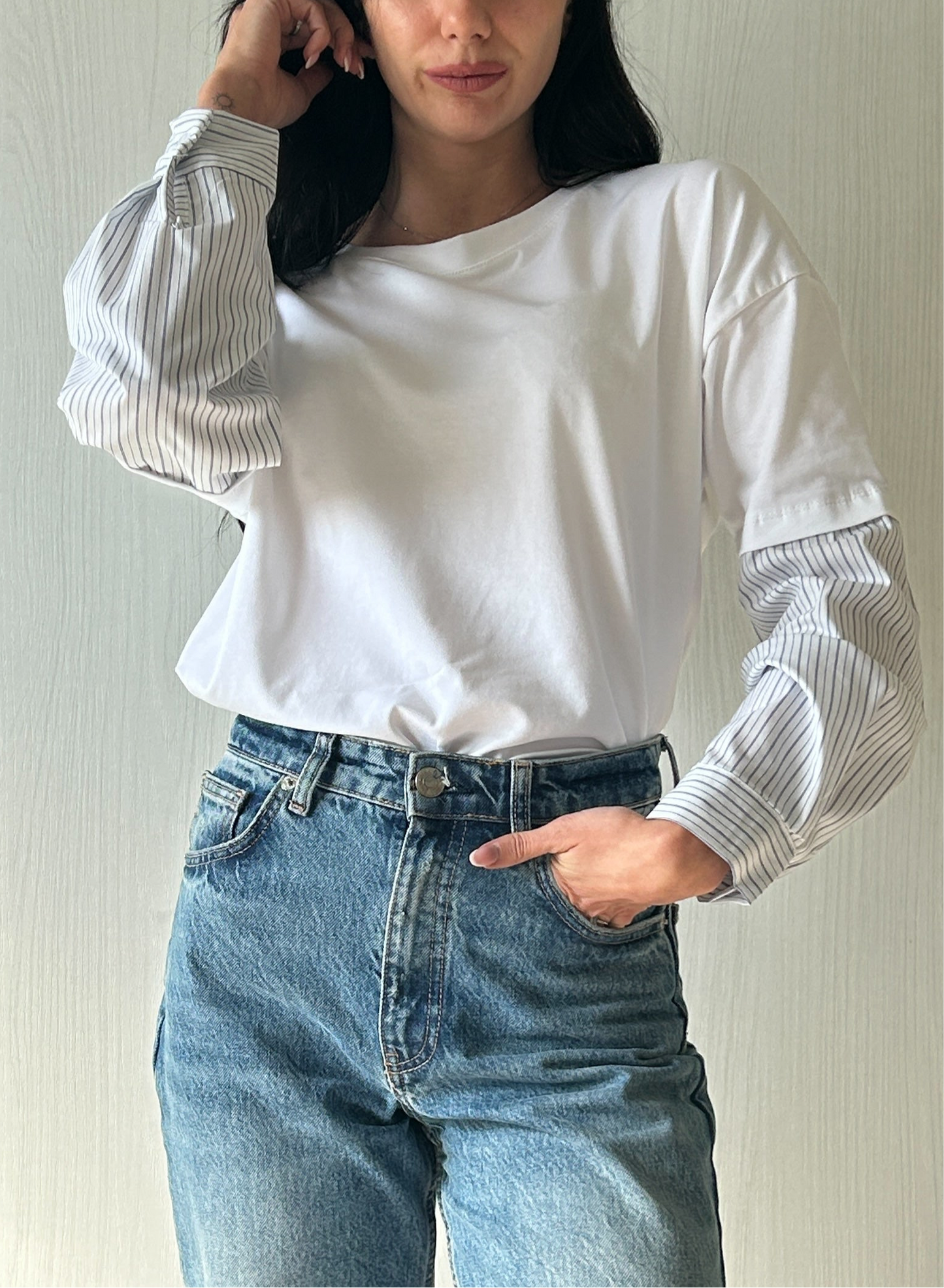 MAGLIA MANICA A CAMICIA
