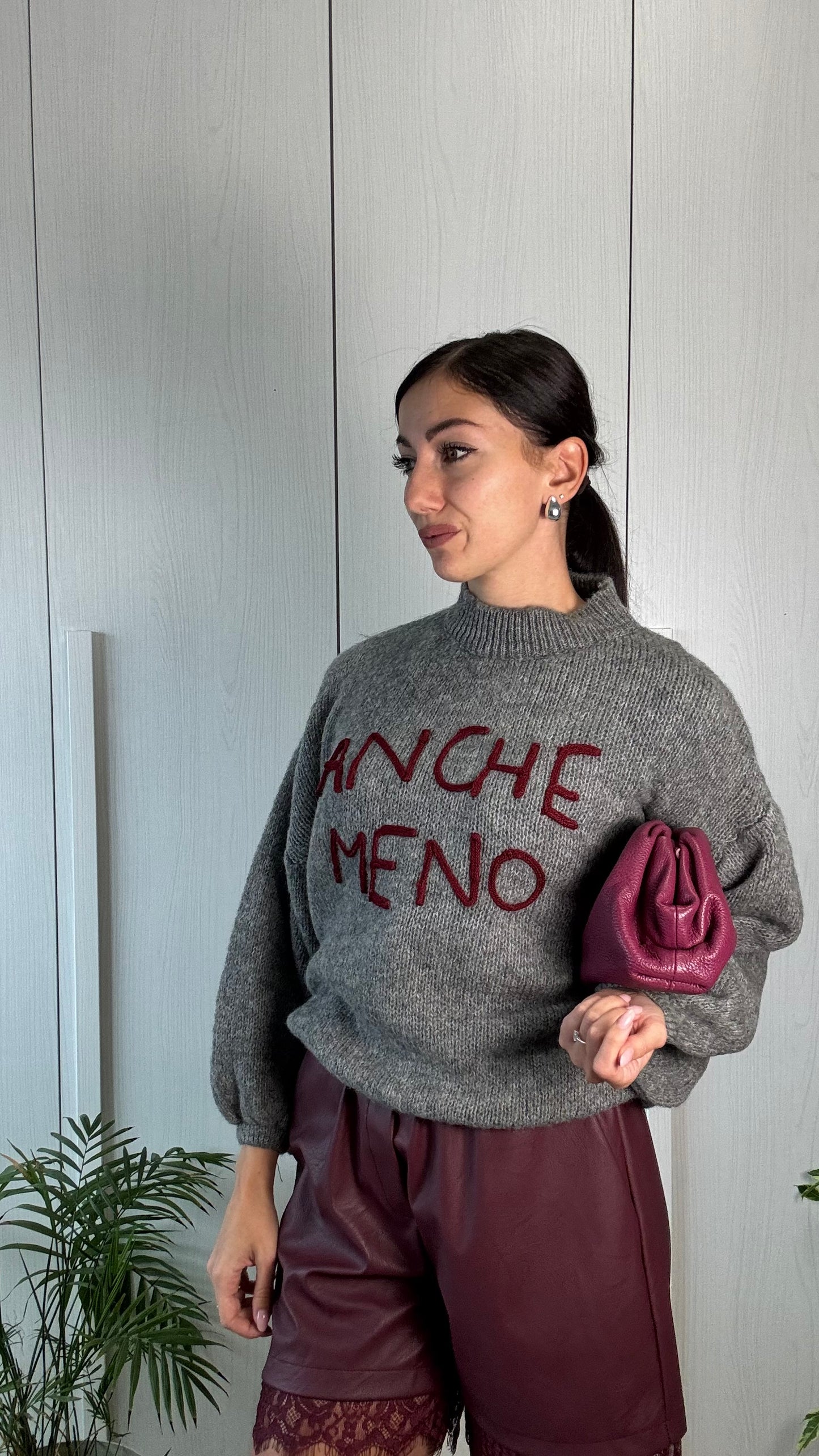 MAGLIONE “ANCHE MENO”